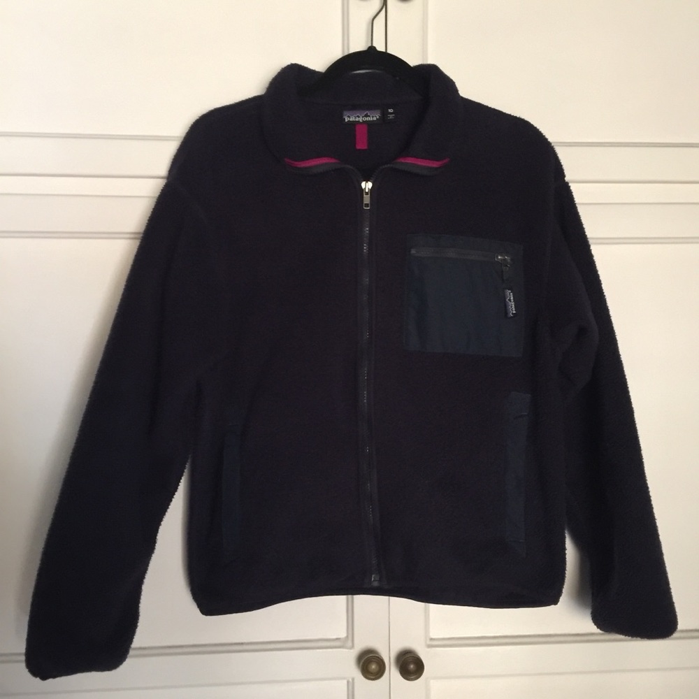 Vintage Purple Patagonia Fleece Jacket
